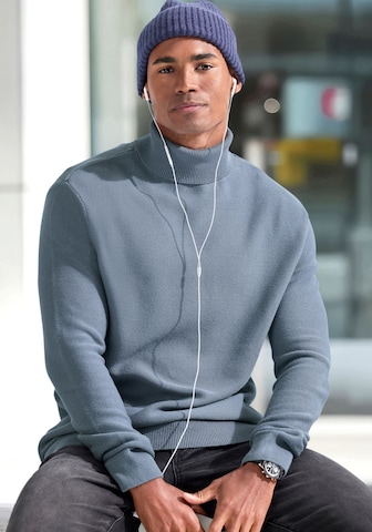 H.I.S Pullover 'EM LBG' in Blau: Vorderseite