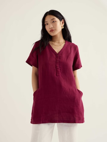 Seasalt Cornwall Tunic 'Kestle Mill' in Pink: front