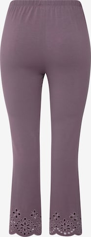 Skinny Pantalon Ulla Popken en violet