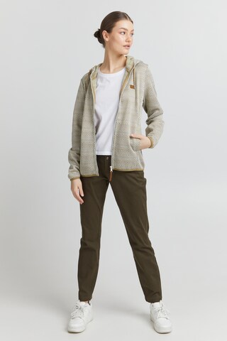Oxmo Fleece jas 'Pebbles' in Beige