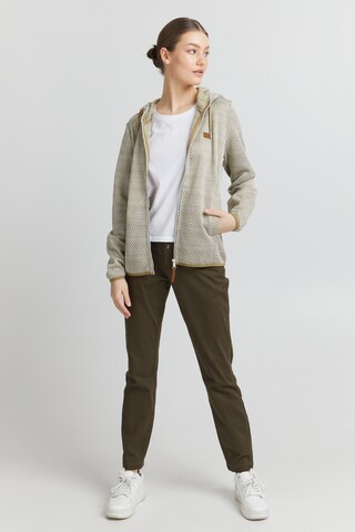 Oxmo Fleecejacke 'Pebbles' in Beige