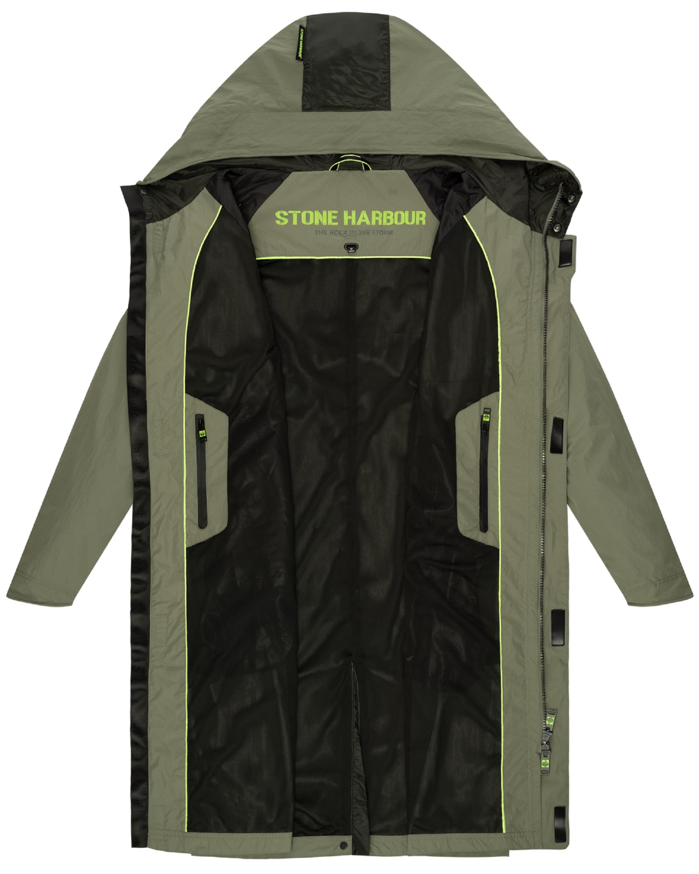 STONE HARBOUR Ανοιξιάτικο και φθινοπωρινό παλτό 'Zafaar' σε πράσινο