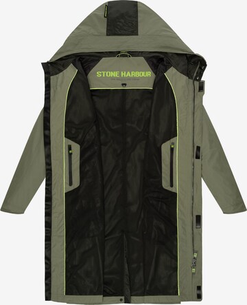 Manteau mi-saison 'Zafaar' STONE HARBOUR en vert