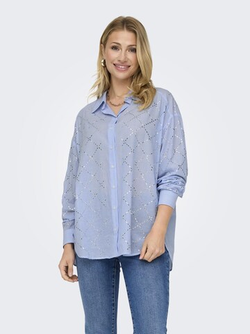 Chemisier 'ONLJulie' ONLY en bleu : devant