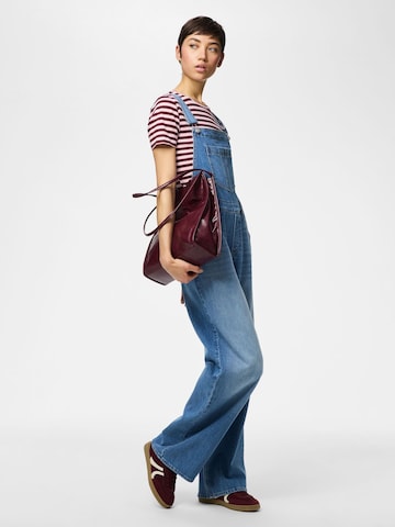 Loosefit Pantaloni con pettorina 'PCGrace' di PIECES in blu