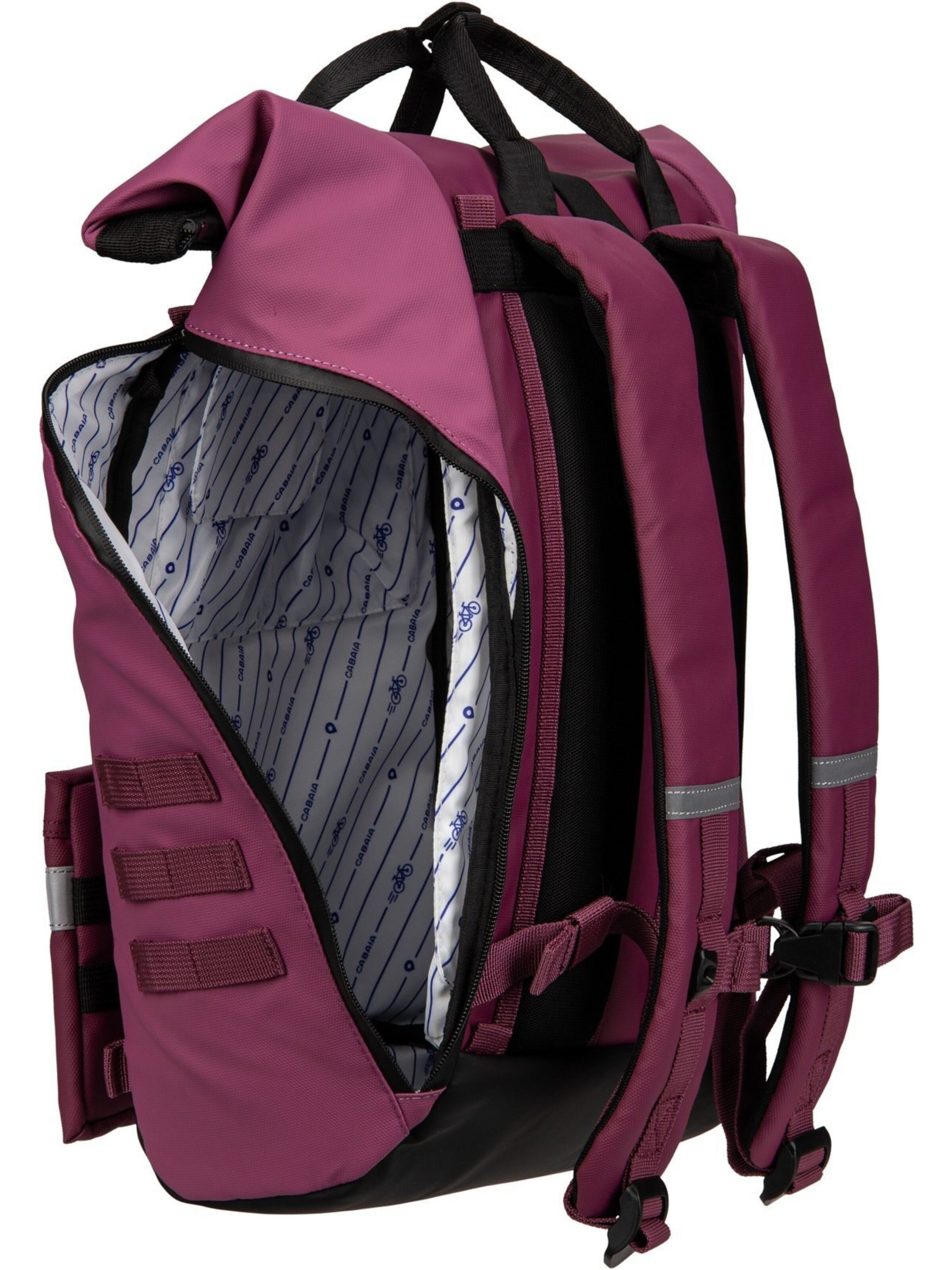 Cabaia Backpack ' Explorer Recycled Oxford Medium ' in Red