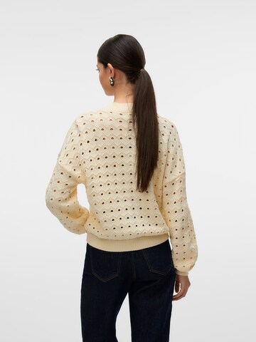VERO MODA Strickjacke 'VMETTA' in Beige