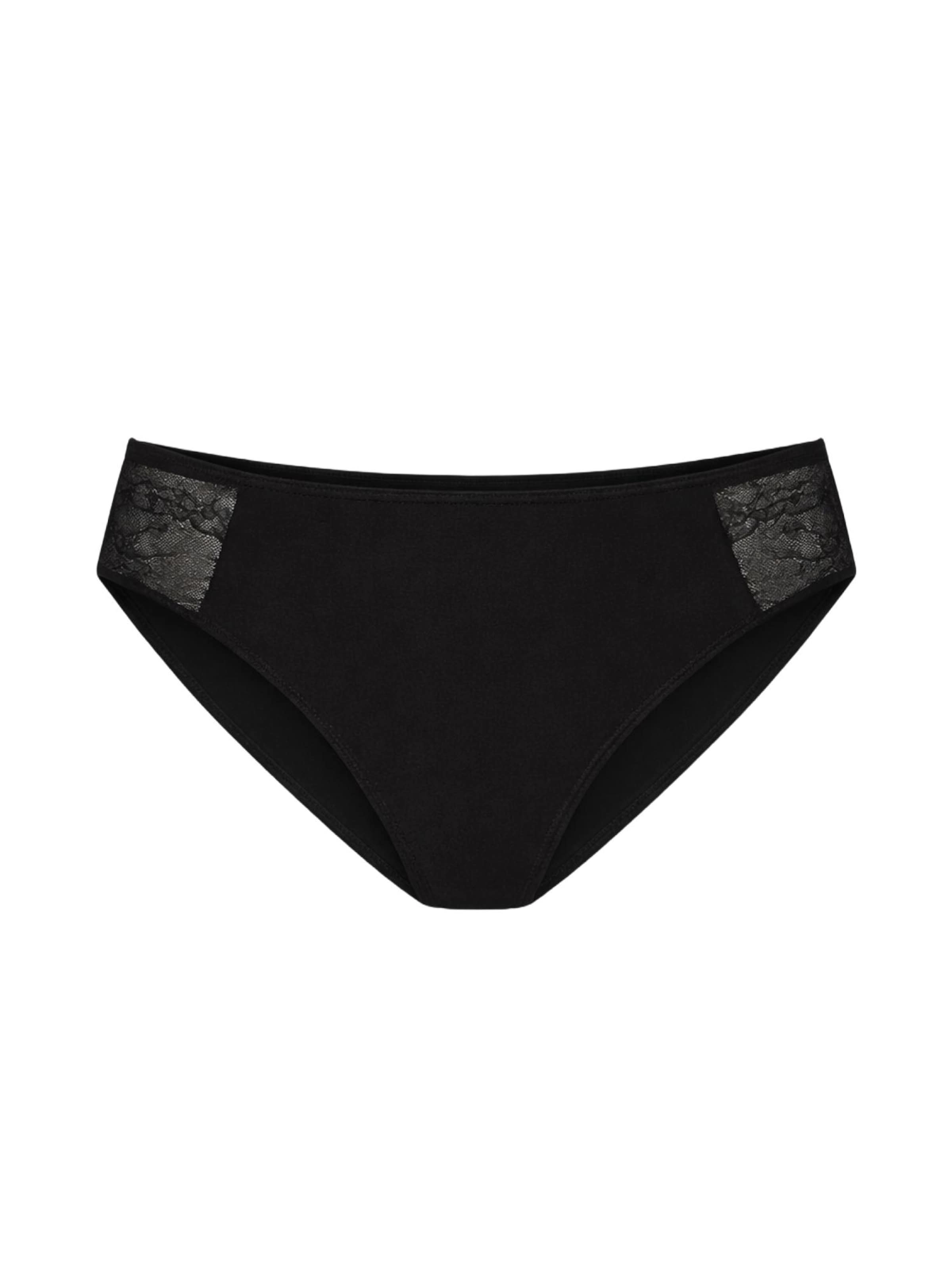 Blackspade Slip in Schwarz: Vorderseite