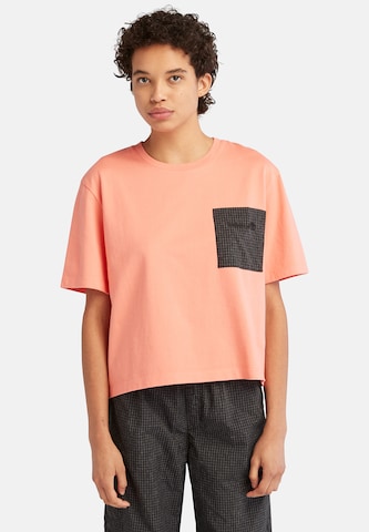 T-shirt TIMBERLAND en orange : devant