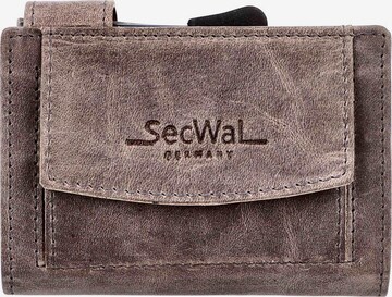 SecWal Wallet in Brown: front