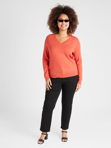 Tommy Hilfiger Curve Pullover in Rot