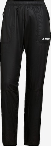 ADIDAS TERREX Regular Outdoor Pants in Black: front