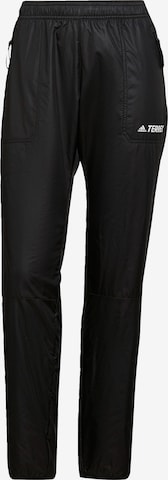 ADIDAS TERREX Regular Outdoorhose in Schwarz: predná strana