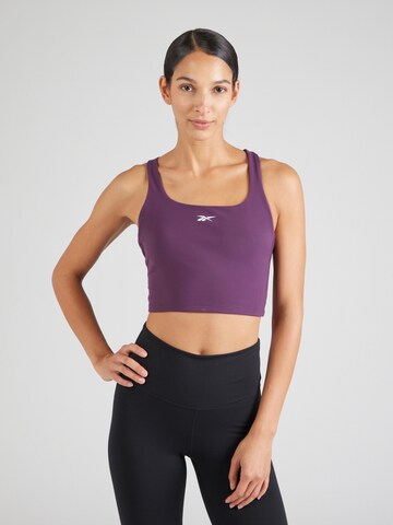 Reebok Športni top 'LUX' | vijolična barva: sprednja stran