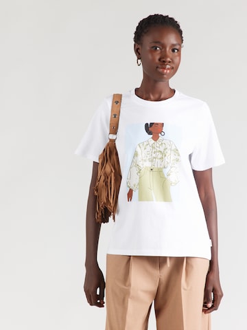 s.Oliver Тениска в бяло: отпред