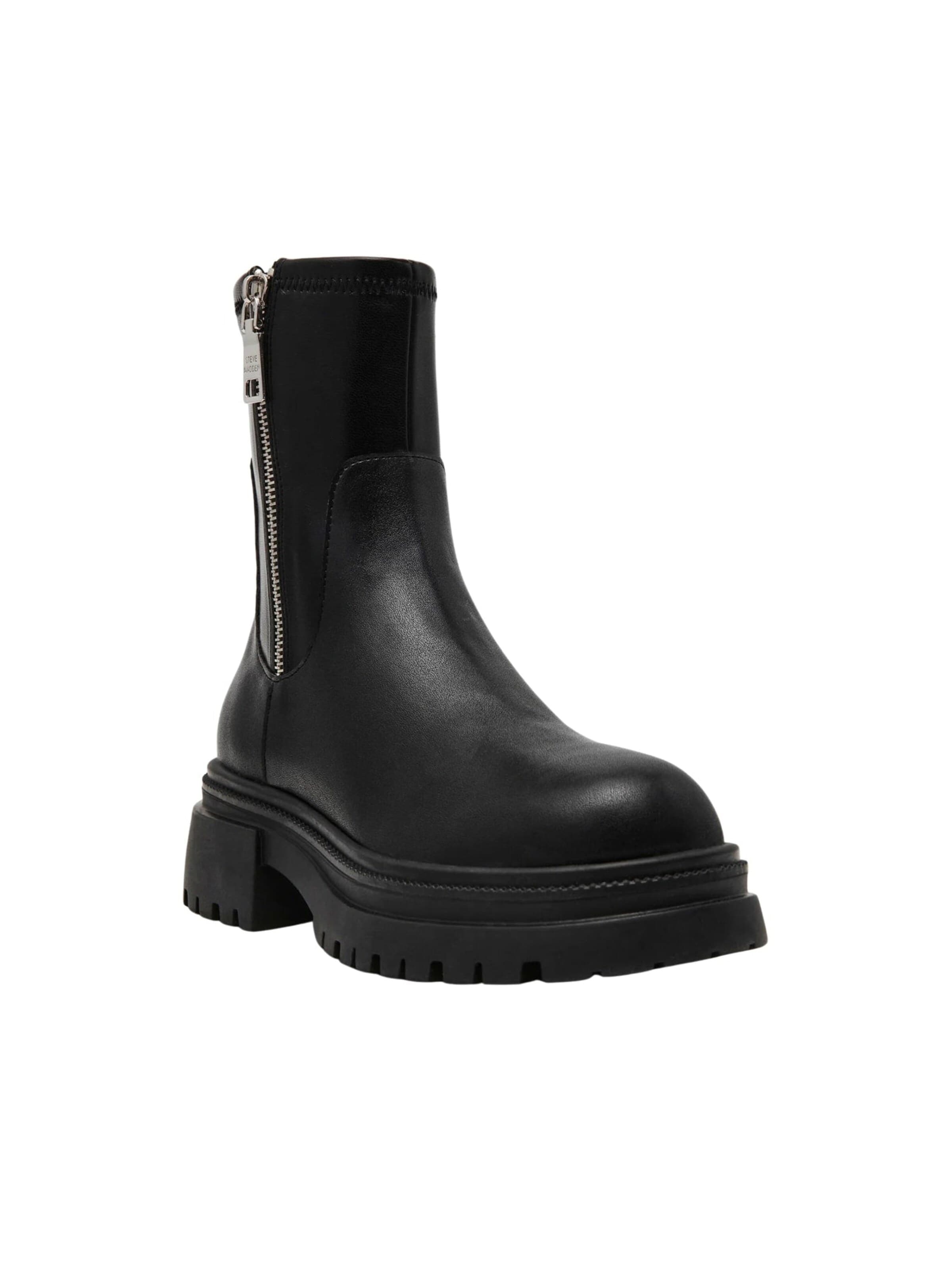 STEVE MADDEN Enkellaarsjes in Zwart: voorkant
