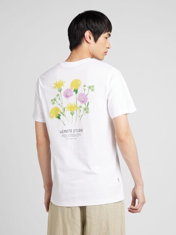 Maglietta 'Garden Club' di Wemoto in bianco: frontale