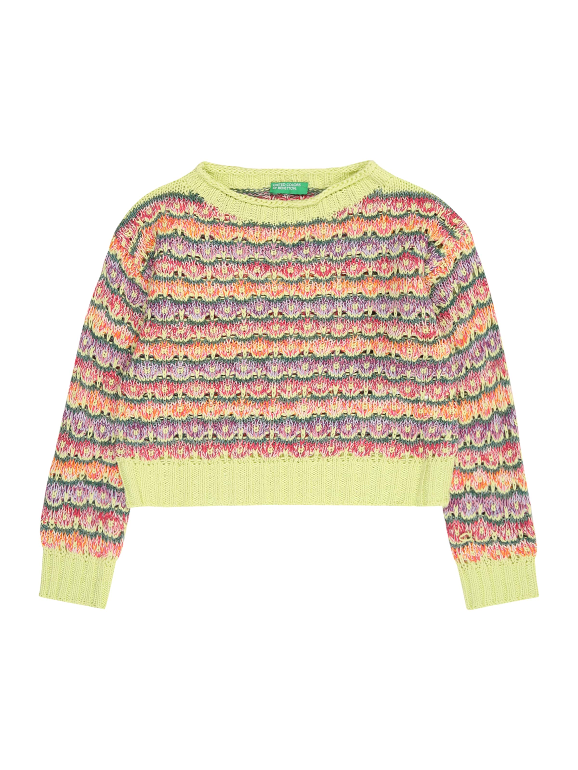 Pullover di UNITED COLORS OF BENETTON in verde: frontale