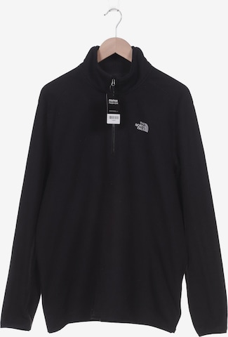 THE NORTH FACE Sweatshirt & Zip-Up Hoodie in XL in Black: front