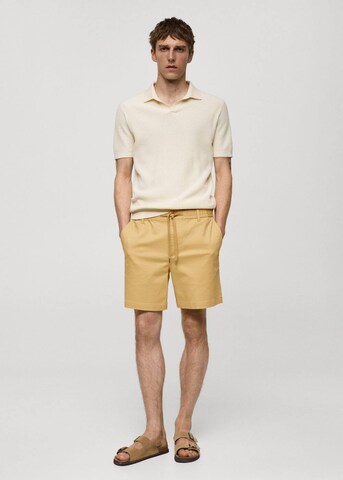 MANGO MAN Regular Pants 'Rey' in Beige