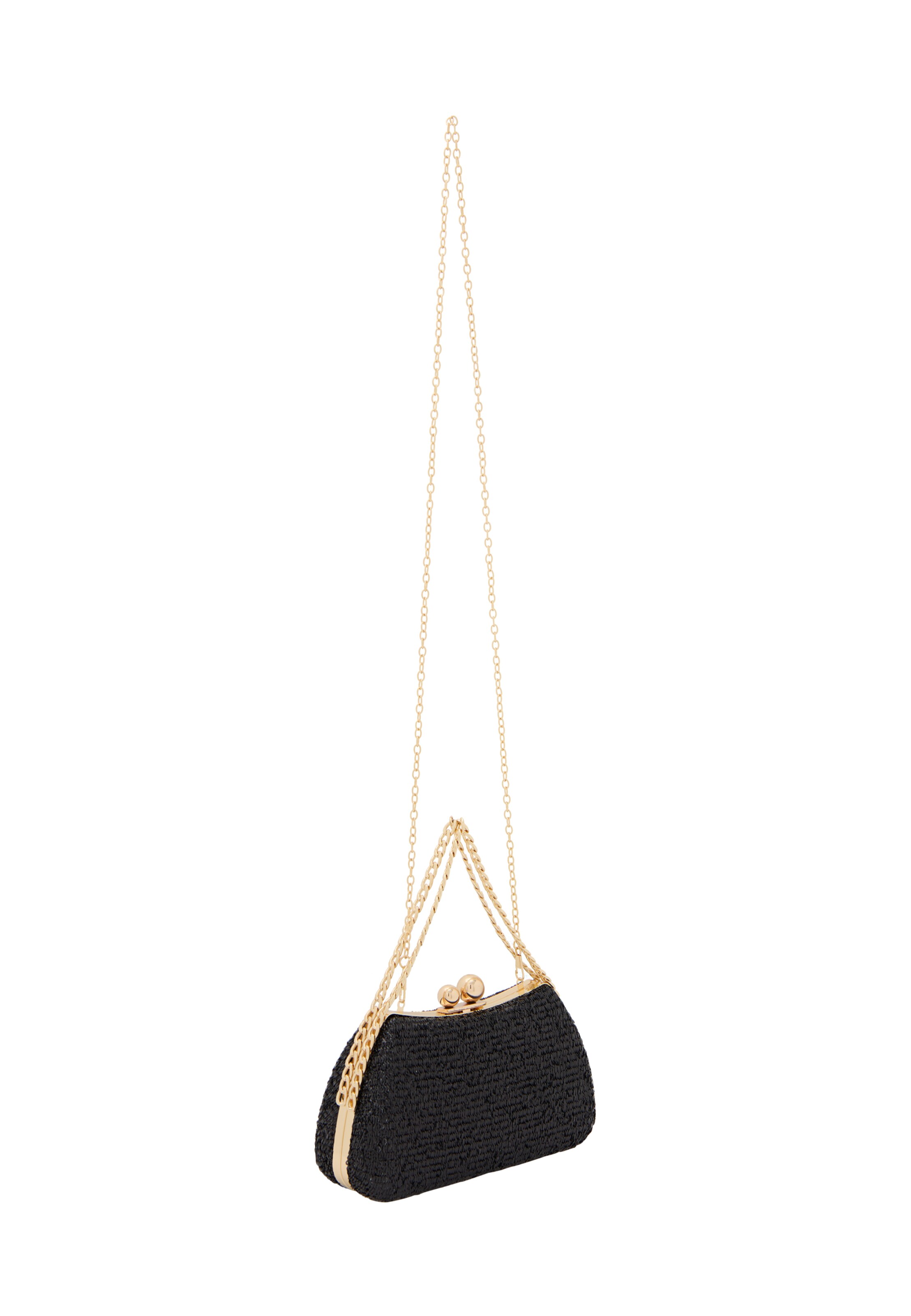 faina Clutch in Black