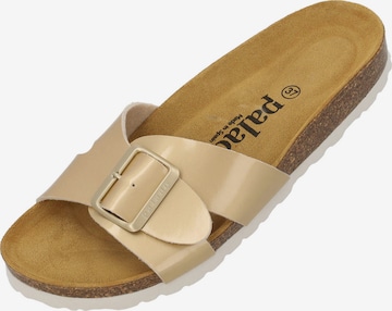 Palado Pantolette 'Tinos' in Gold: predná strana