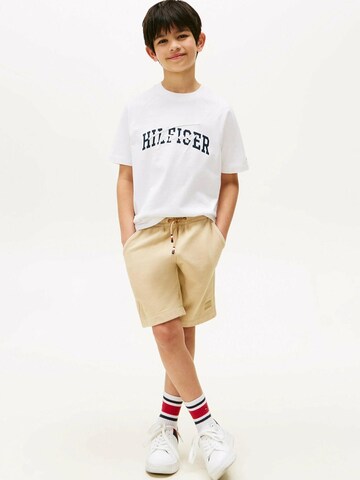 TOMMY HILFIGER Weste 'TOMMY HILFIGER' in Weiß