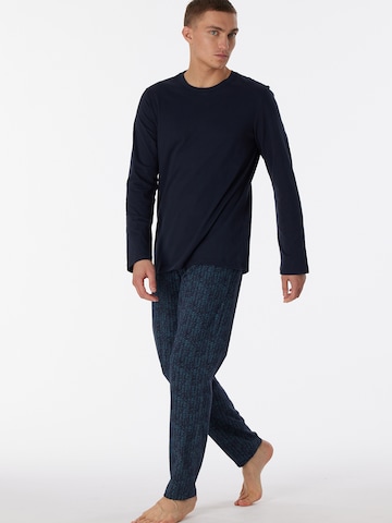 Pyjama long ' Casual Nightwear ' SCHIESSER en bleu