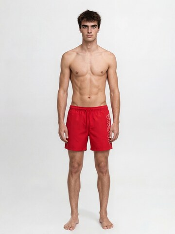 JACK & JONES Шорти за плуване 'JPSTMAUI' в червено