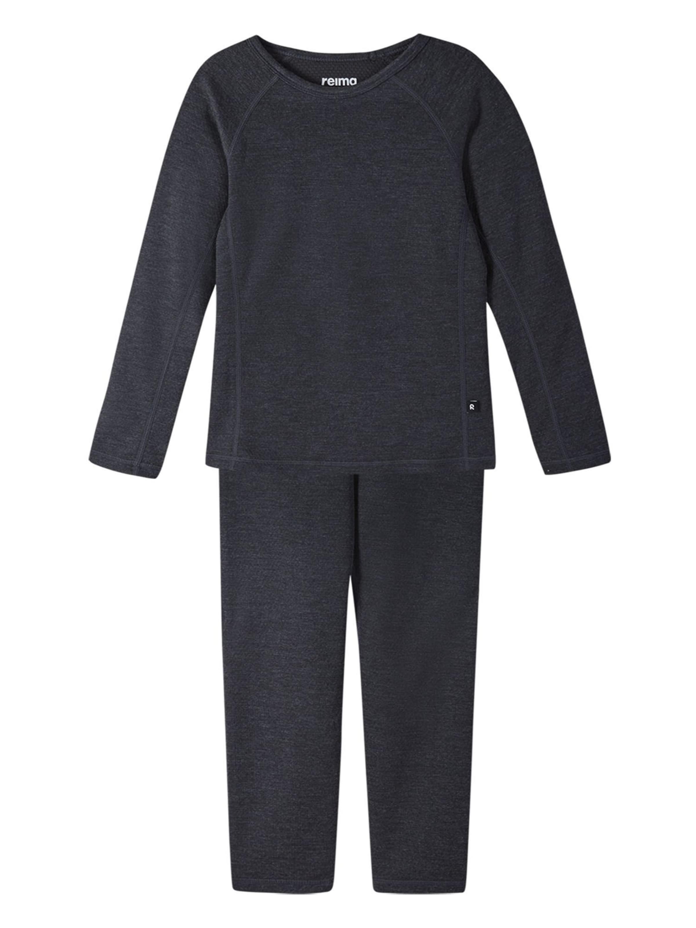 Reima Set 'Lani' in Zwart: voorkant