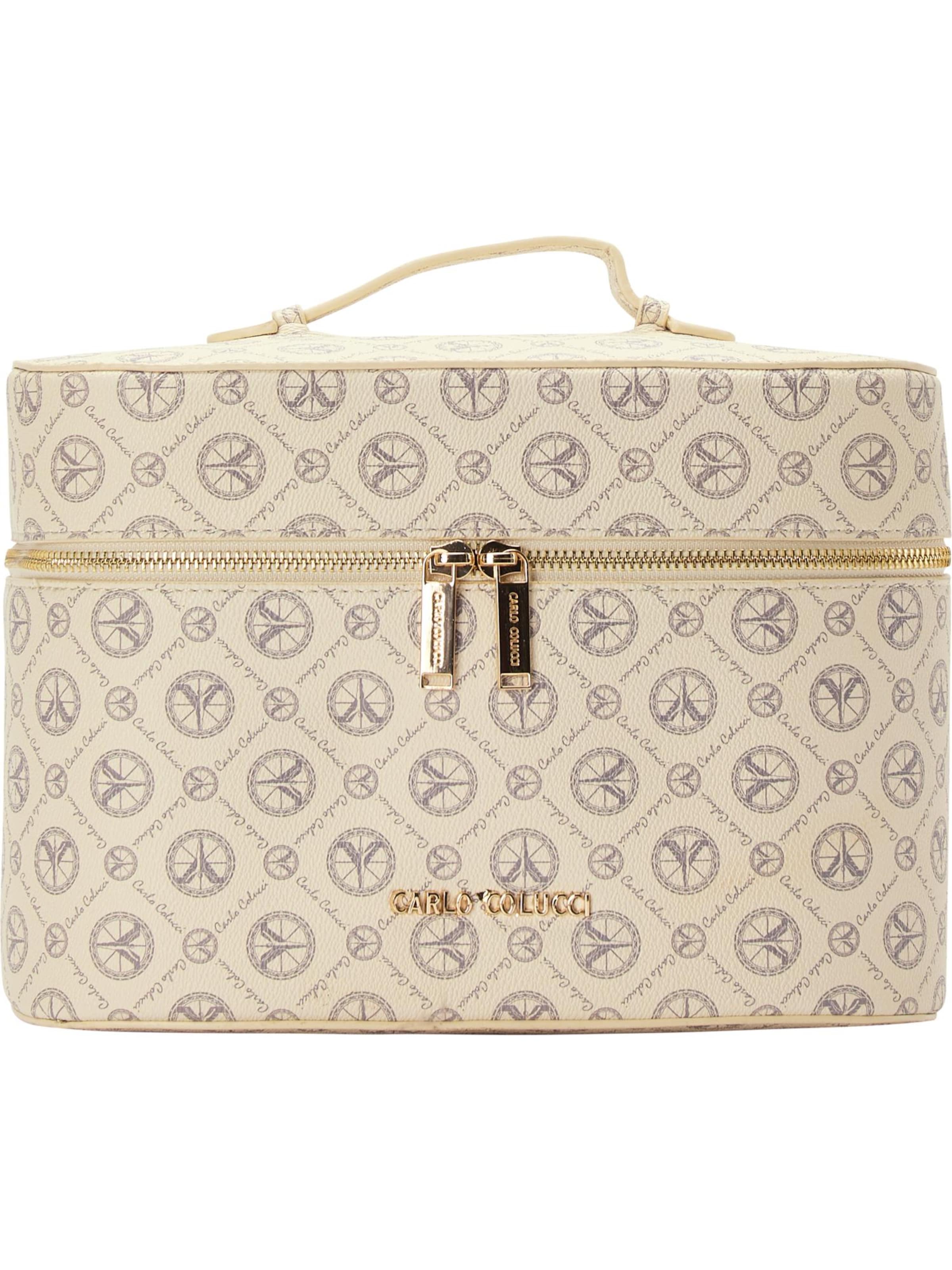 Trousses de toilette ' Craighero ' Carlo Colucci en beige : devant