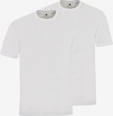 T-Shirt HAJO en blanc : devant