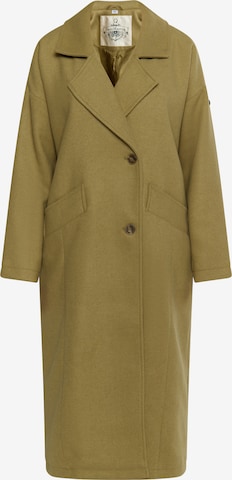 DreiMaster Vintage Ανοιξιάτικο και φθινοπωρινό παλτό 'Altiplano' σε πράσινο: μπροστά