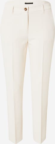 Sisley Trousers with creases in Beige: front