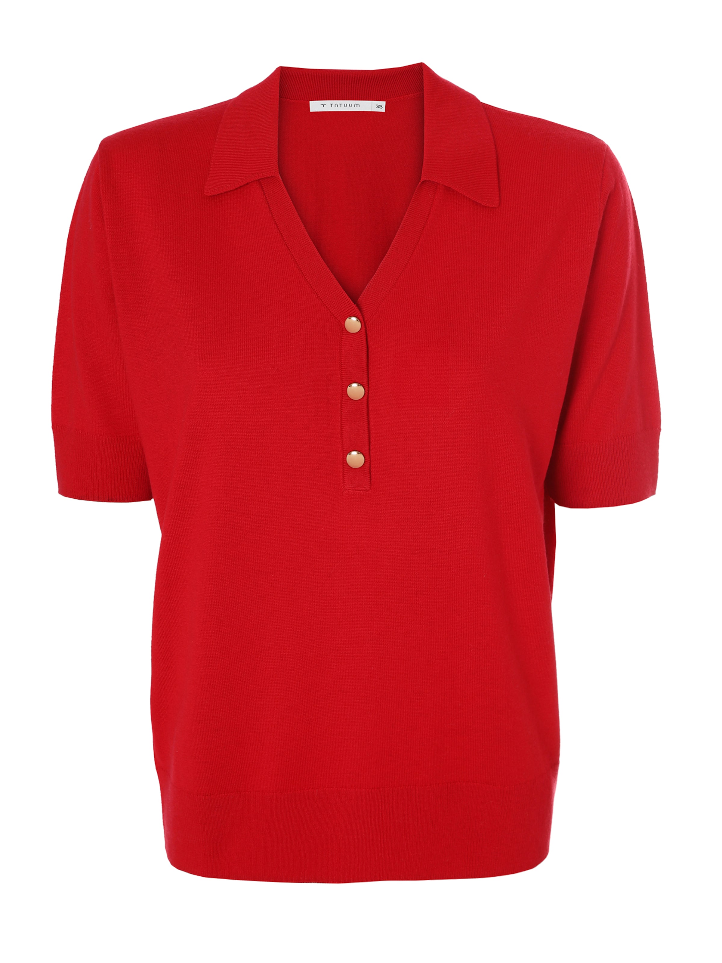 TATUUM - Blusa en rojo: frente