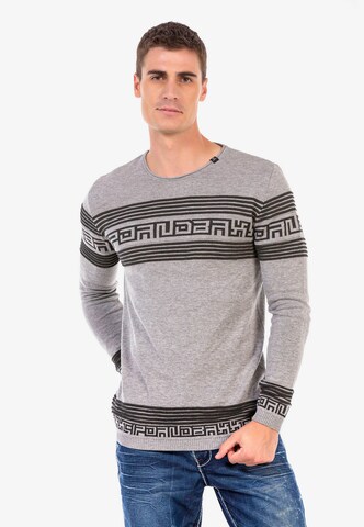 CIPO & BAXX Pullover in Grau