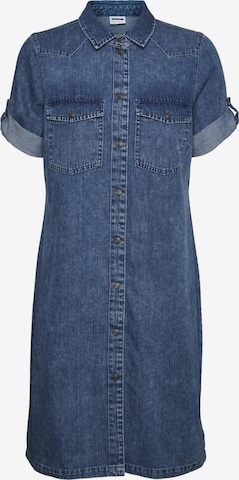 Robe-chemise Noisy may en bleu : devant