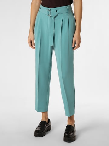 BOSS Black Regular Pleat-Front Pants 'Tapiah' in Green: front