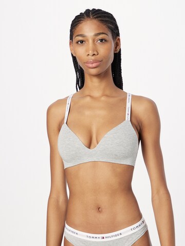 Tommy Hilfiger Underwear Triangel BH in Grijs: voorkant