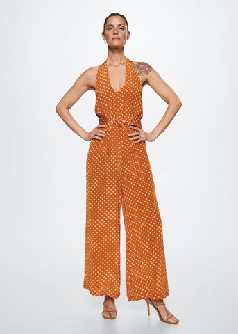 MANGO Jumpsuit in Brown: front
