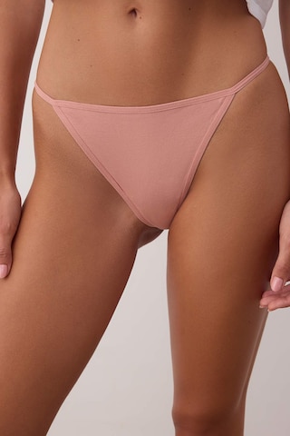 Trendyol Thong in Beige: front