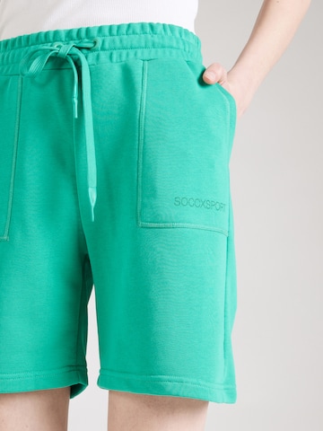 Soccx Regular Pants in Green
