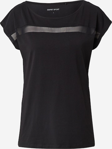 ESPRIT SPORT Performance Shirt in Black: front