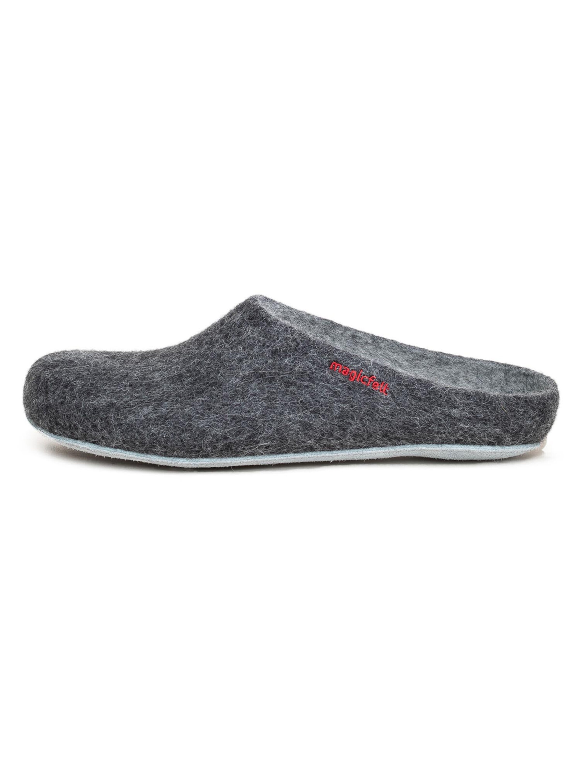 MagicFelt Hausschuh 'Magicfelt'‌‌‌‌‌ in Grau: Vorderseite