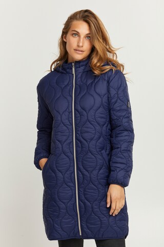 Fransa Between-Season Jacket 'Padma' in Blue: front