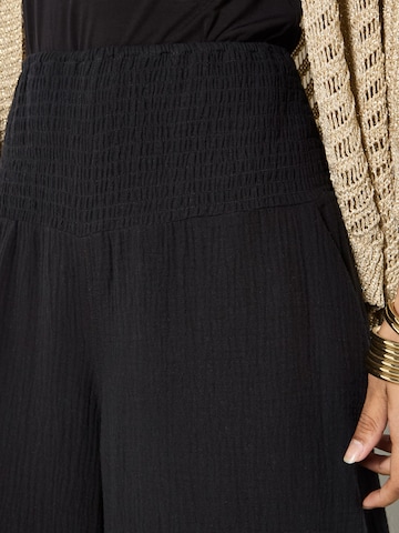 Wide Leg Pantalon ' ' Apricot en noir