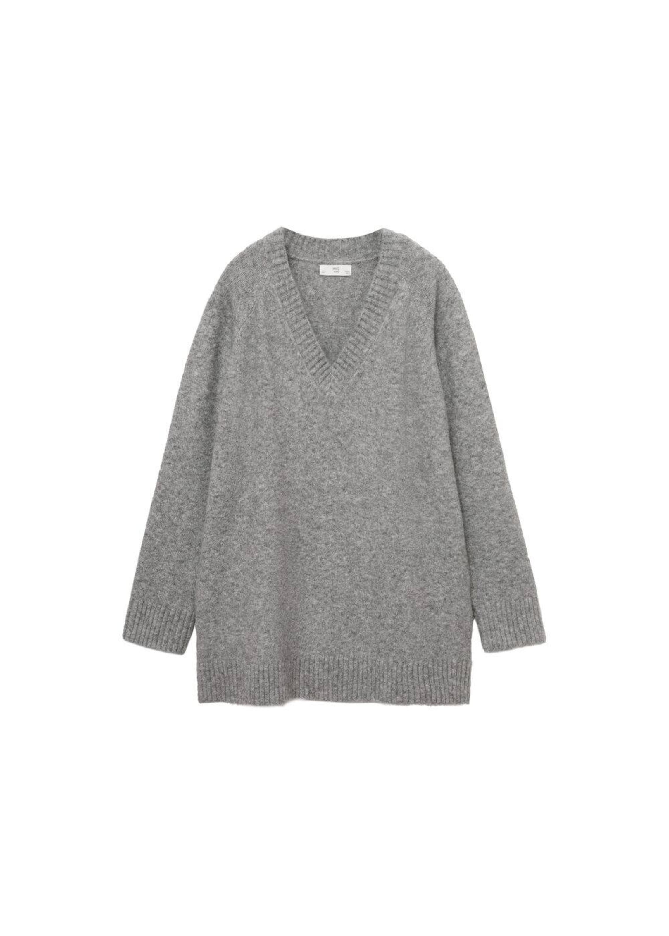 MANGO Pullover 'Camilav' in Grau: Vorderseite