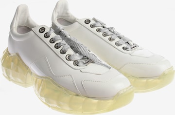 JIMMY CHOO Turnschuhe / Sneaker 38,5 in Weiß: Vorderseite