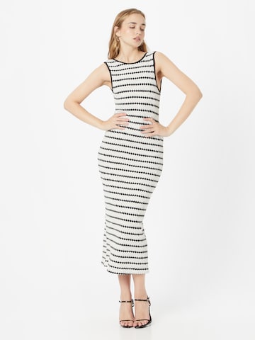 TOPSHOP Knit dress in White: front