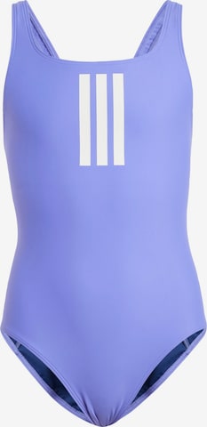 ADIDAS PERFORMANCE - Moda de baño deportiva '3-Stripes Swimsuit' en azul: frente